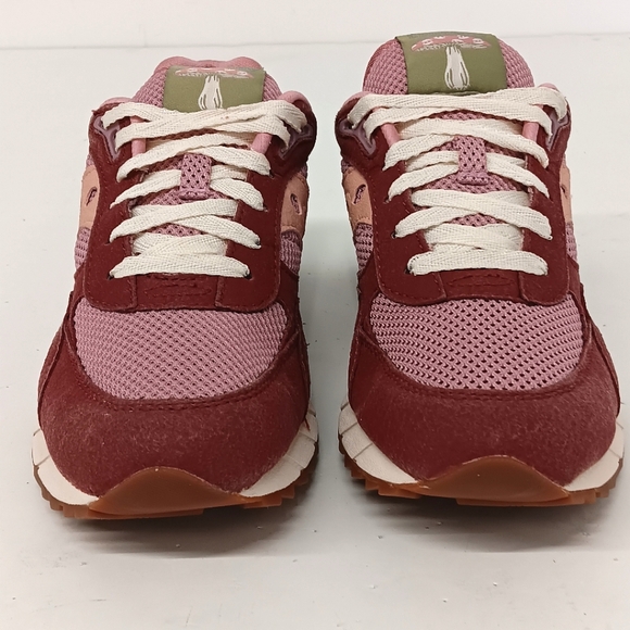 Saucony Men's Shadow 6000 Mushroom Low Top Sneakers - Burgundy - Picture 4 of 14
